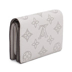 Grey Mahina Leather Clea Wallet w/ Box