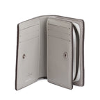 Grey Mahina Leather Clea Wallet w/ Box