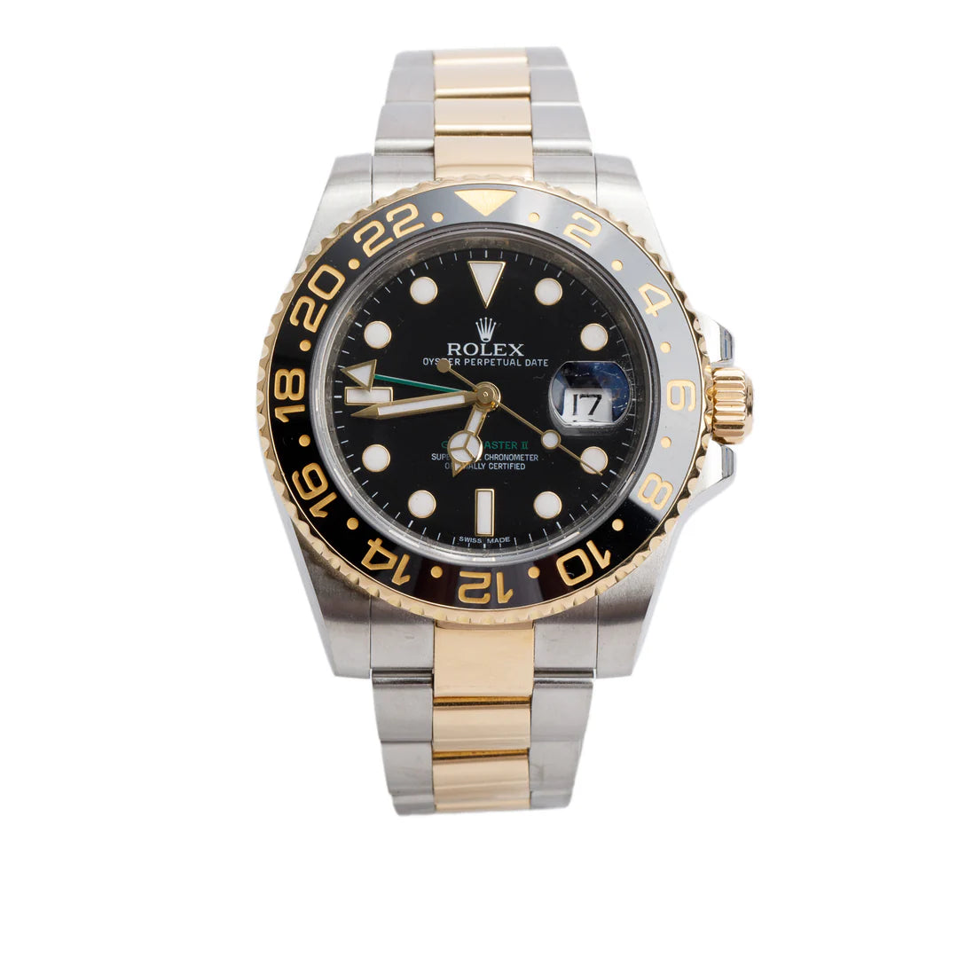 Stainless Steel &amp; 18k Yellow Gold GMT-Master II 40 MM Automatic Watch 116713LN w/ Box &amp; Papers Coeur Cult Core