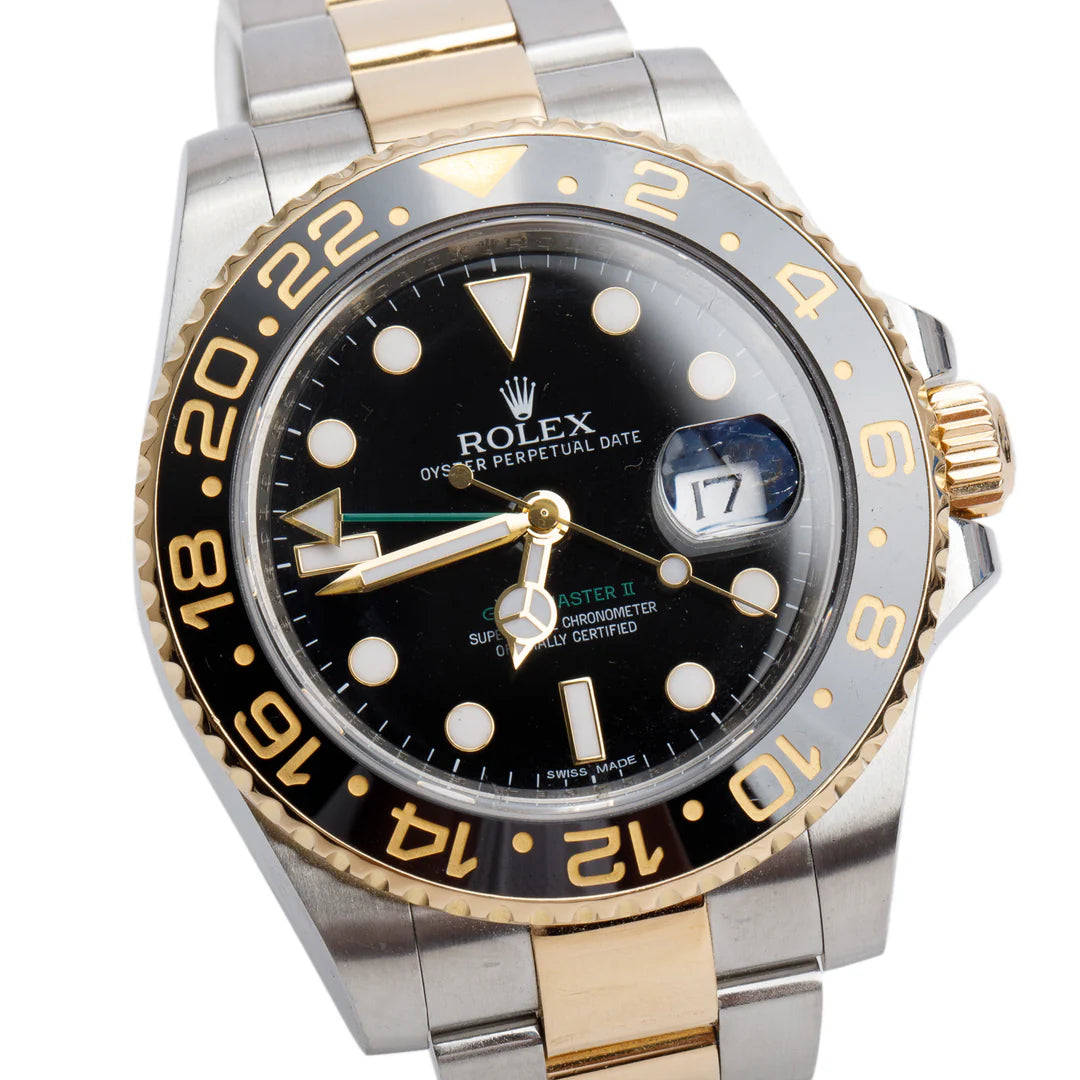 Stainless Steel &amp; 18k Yellow Gold GMT-Master II 40 MM Automatic Watch 116713LN w/ Box &amp; Papers Coeur Cult Core