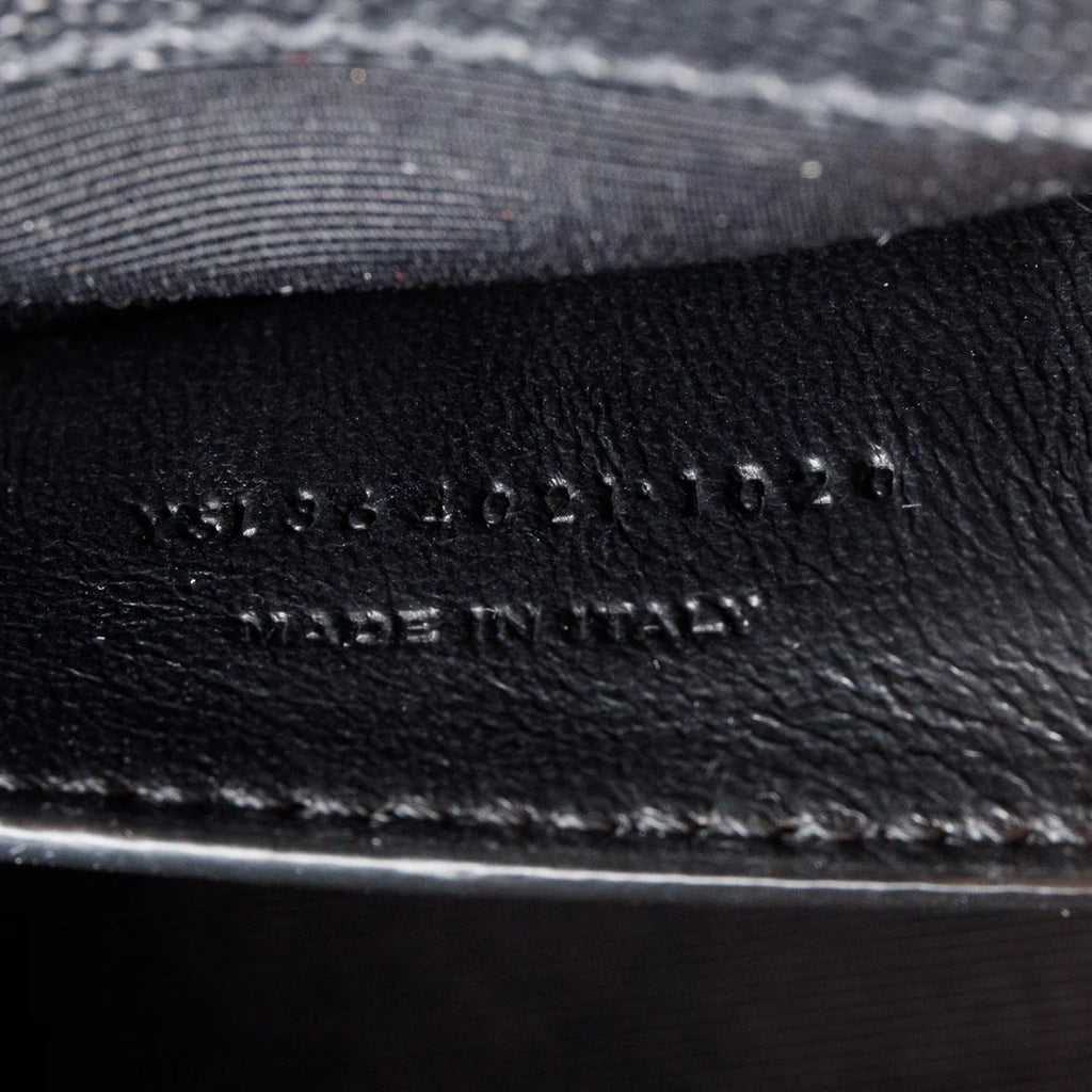 2020 So Black Grain De Poudre Leather Medium Kate Bag