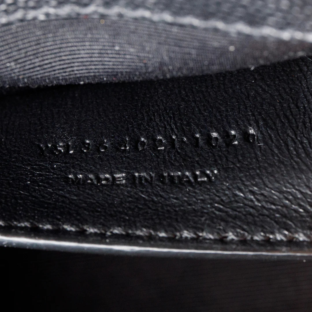 2020 So Black Grain De Poudre Leather Medium Kate Bag