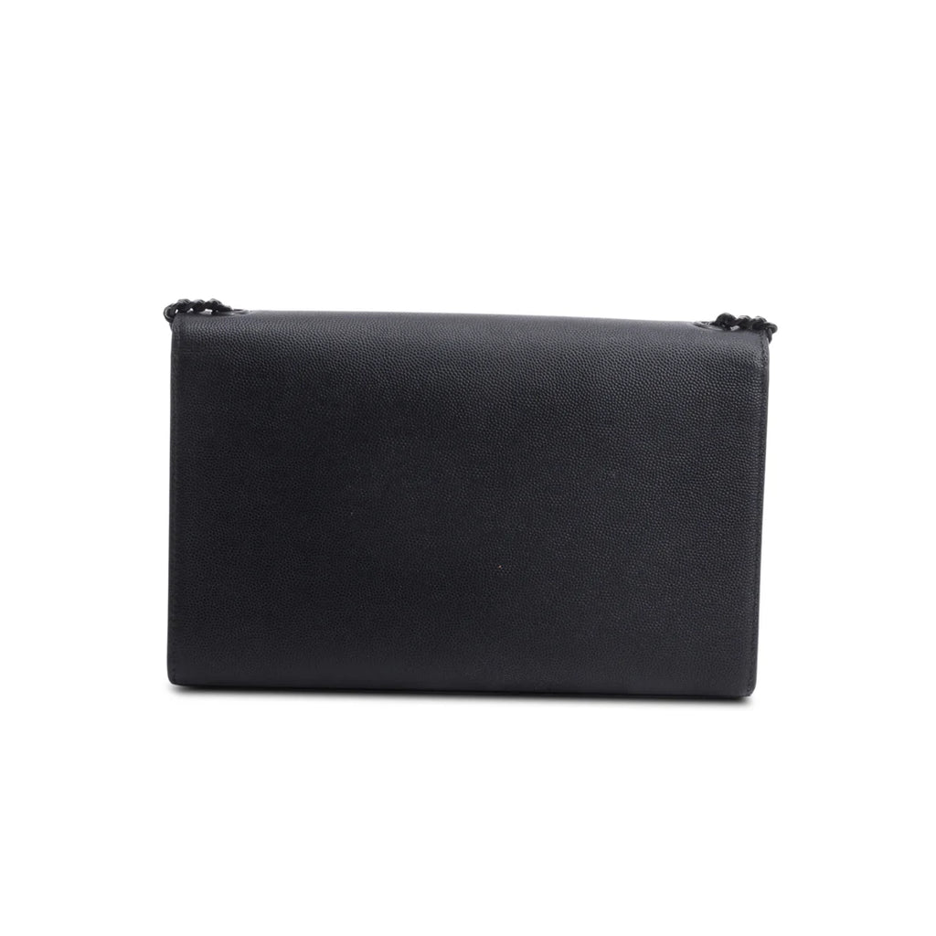 2020 So Black Grain De Poudre Leather Medium Kate Bag