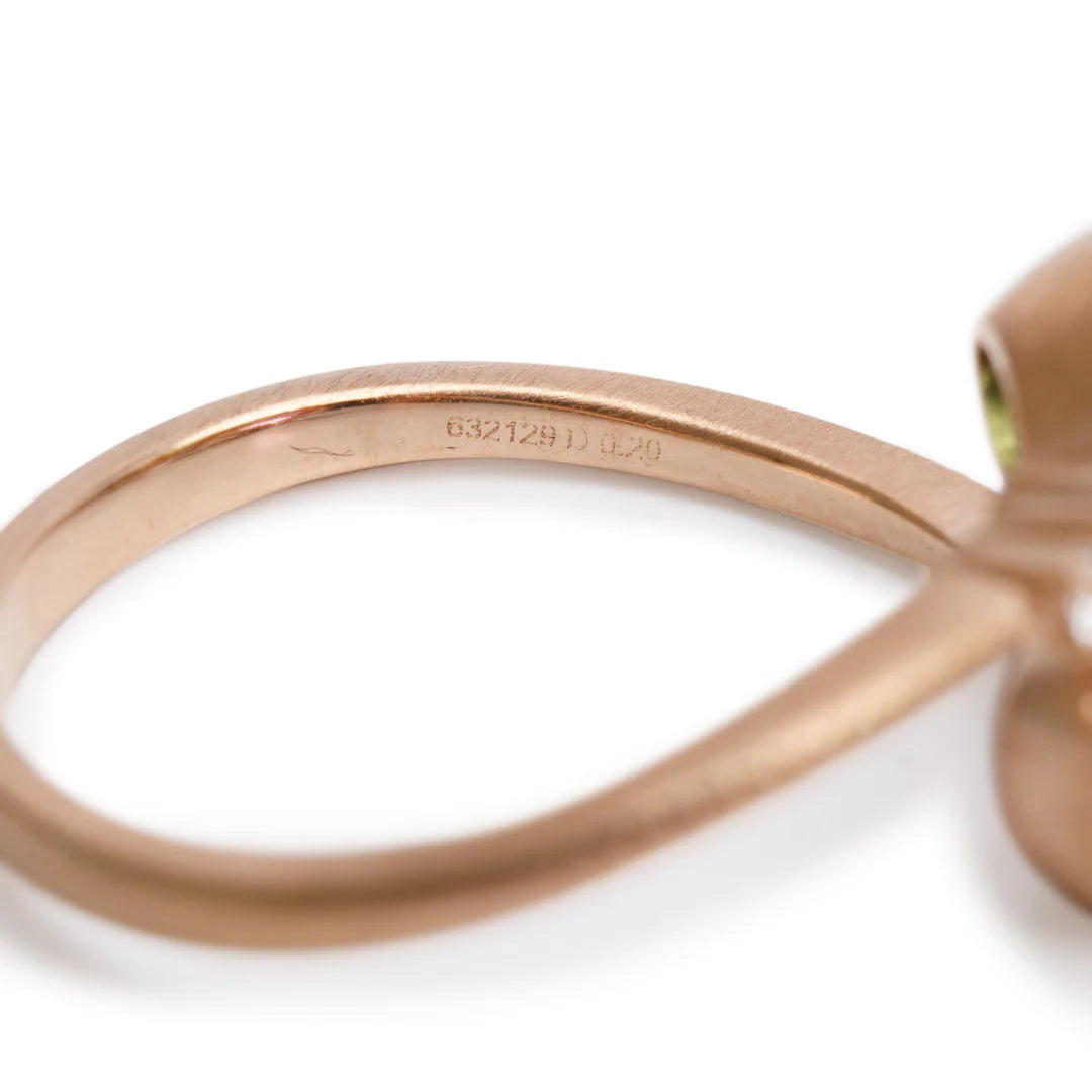 18k Rose Gold Tsavorite &amp; Pink Sapphire Ring, Size 8 Coeur Cult Core