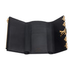 Black Taurillon Leather Capucines Compact Wallet w/ Box