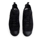 Black Canvas Calfskin Leather Trim CC Logo Sneakers, Men's Size 42