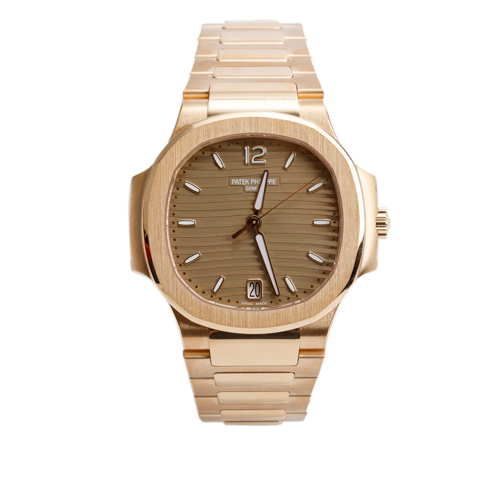 2024 18k Rose Gold Nautilus 35.2 MM Automatic Watch w/ Box &amp; Copy of Papers Coeur Cult Core