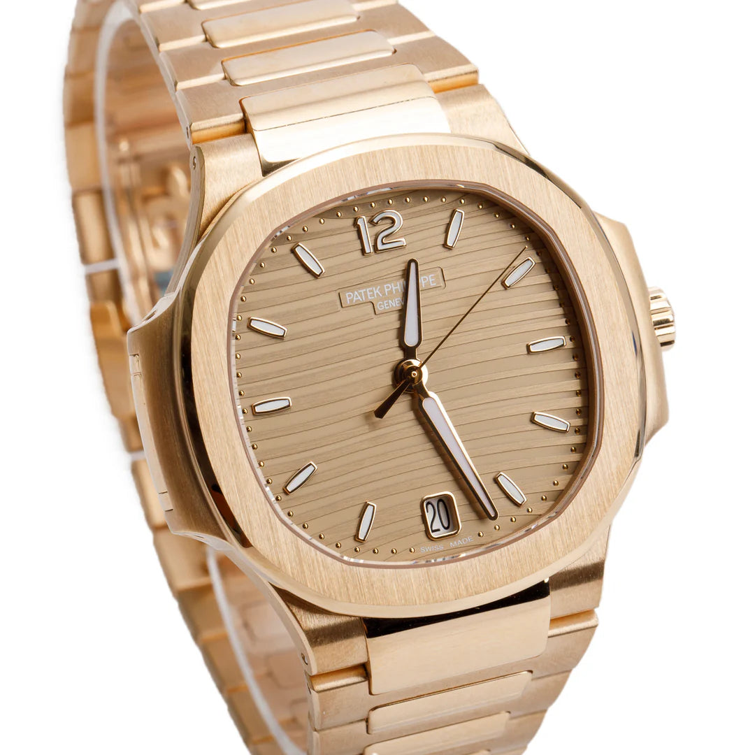 2024 18k Rose Gold Nautilus 35.2 MM Automatic Watch w/ Box &amp; Copy of Papers Coeur Cult Core
