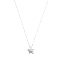 18k White Gold Diamond Comete Geode Pendant Necklace, Small Version w/ Box