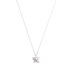 18k White Gold Diamond Comete Geode Pendant Necklace, Small Version w/ Box