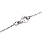 18k White Gold Diamond Comete Geode Pendant Necklace, Small Version w/ Box