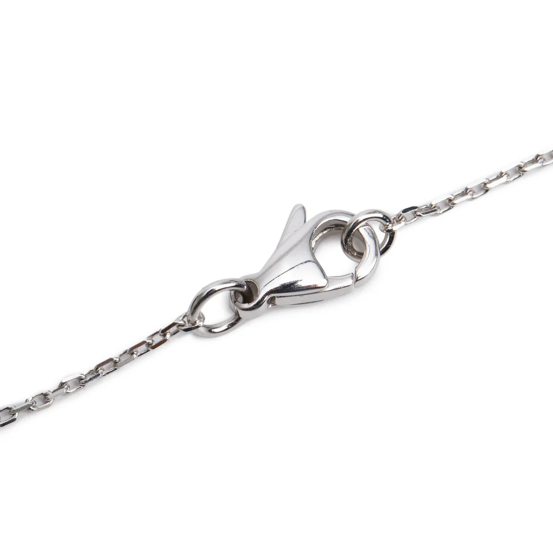 18k White Gold Diamond Comete Geode Pendant Necklace, Small Version w/ Box