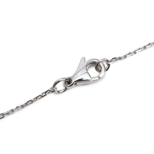 18k White Gold Diamond Comete Geode Pendant Necklace, Small Version w/ Box