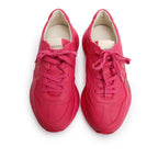 Pink Leather Women's Rhyton Logo Sneakers, Size 39 w/ Box