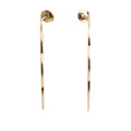 18k Yellow Gold Large Profil de Camelia Hoop Earrings Coeur Cult Core