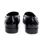 Black Patent Leather CC Logo Loafer, Size 40
