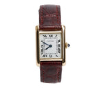 Vintage 18k Yellow Gold Tank Louis Manual Watch, Small Model