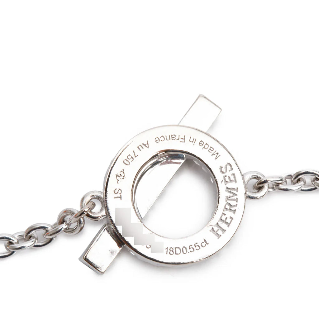 18k White Gold Diamond Finesse Bracelet w/ Box Coeur Cult Core