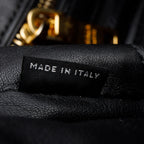 Prada Black Nylon Tessuto Soft Calf Handle Bag
