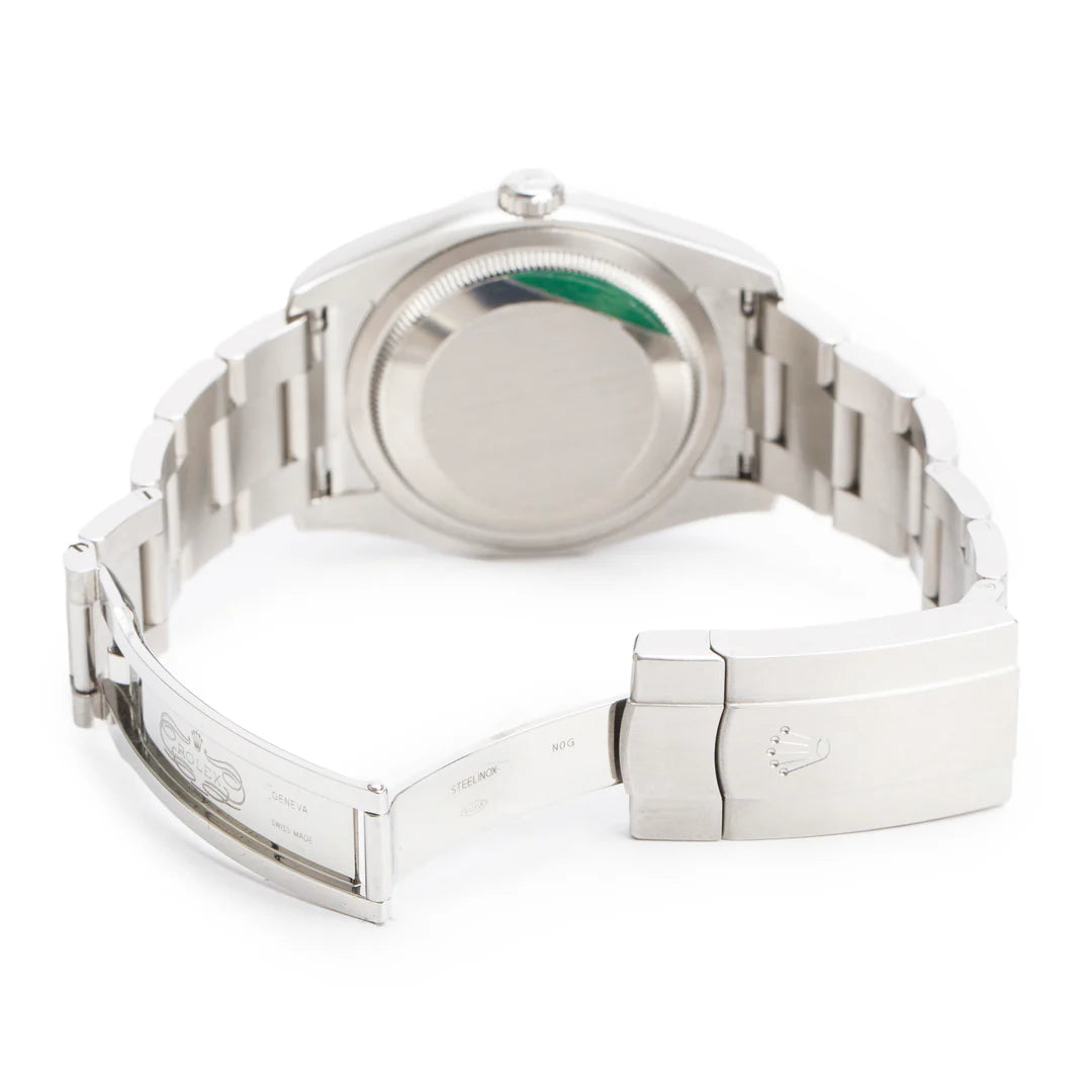 Stainless Steel Oyster Perpetual 36 MM Watch White GrapeDial 116000 w/ Box &amp; Papers