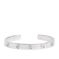 18k White Gold Love Cuff, Size 17 Coeur Cult Core