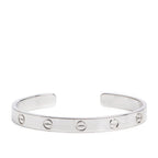 18k White Gold Love Cuff, Size 17 Coeur Cult Core