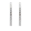 18k White Gold 1.68 tcw. Diamond Hoop Earrings Coeur Cult Core