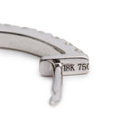 18k White Gold 1.68 tcw. Diamond Hoop Earrings Coeur Cult Core