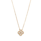 2025 18k Yellow Gold Diamond Vintage Alhambra Pendant Necklace w/ Box, Certificate &amp; Receipt