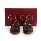 Brown GG Suede Horsebit Accent Loafers, Men's Size 9 w/ Box