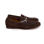 Brown GG Suede Horsebit Accent Loafers, Men's Size 9 w/ Box