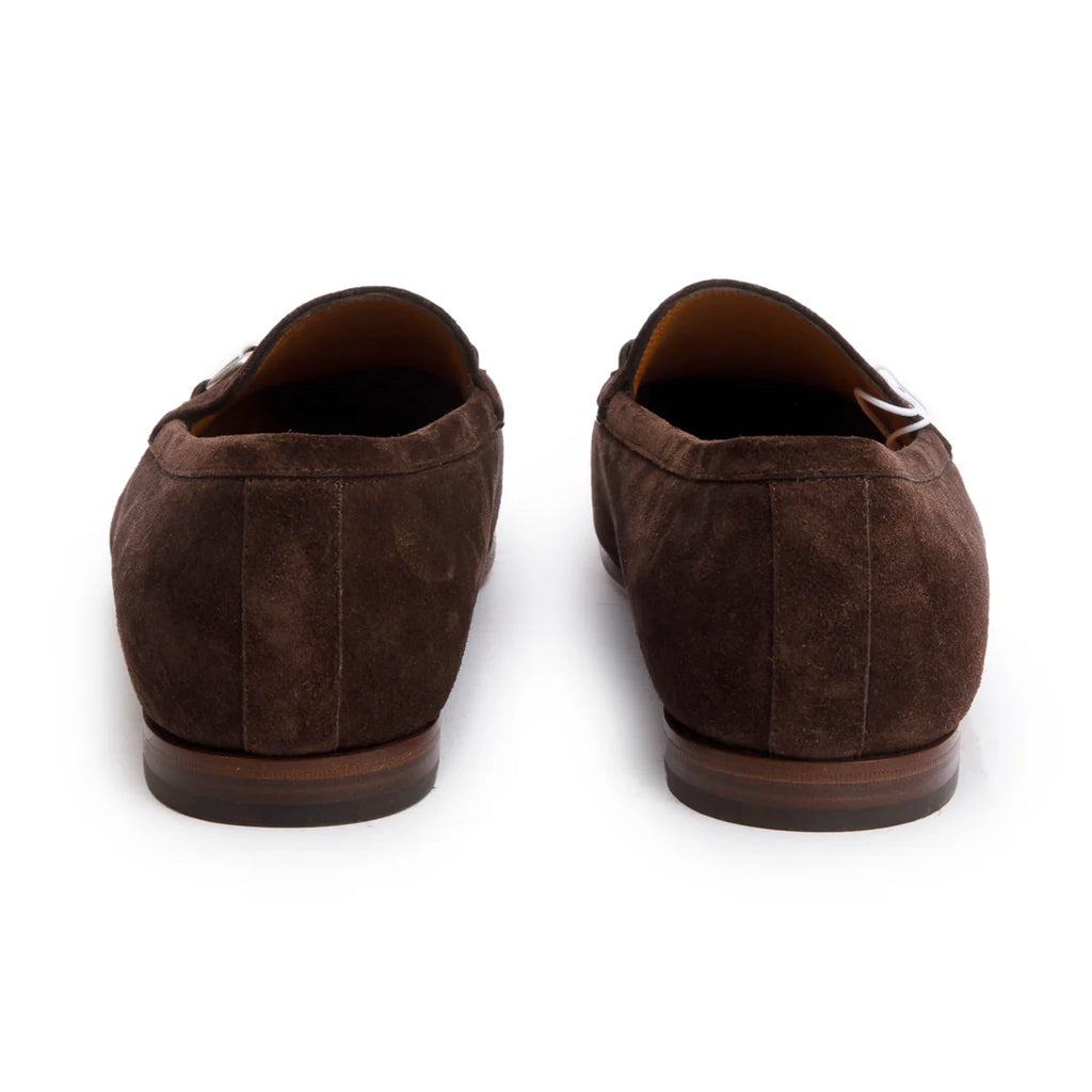 Brown GG Suede Horsebit Accent Loafers, Men's Size 9 w/ Box