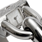 18k White Gold Diamond Cadenas Watch Mother of Pearl Dial w/ Receipt &amp; Certificate