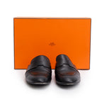 Noir Supple Goatskin Leather Catena Mules, Size 38.5 w/ Box