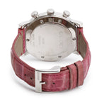 Stainless Steel Diamond Bezel G-Chrono 44 MM Chronograph Quartz Watch Pink Dial w/ Box &amp; Papers