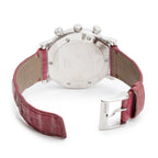 Stainless Steel Diamond Bezel G-Chrono 44 MM Chronograph Quartz Watch Pink Dial w/ Box &amp; Papers