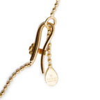 Vintage 18k Yellow Gold Rock Crystal Chandelier Drop Necklace