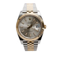 2020 Stainless Steel &amp; 18k Yellow Gold Oyster Perpetual Datejust 41 MM Automatic Watch Silver Dial 126333 w/ Box &amp; Papers