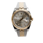 2020 Stainless Steel &amp; 18k Yellow Gold Oyster Perpetual Datejust 41 MM Automatic Watch Silver Dial 126333 w/ Box &amp; Papers