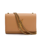 2020 Beige Grain de Poudre Leather Small Monogram Kate Satchel