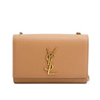 2020 Beige Grain de Poudre Leather Small Monogram Kate Satchel