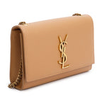 2020 Beige Grain de Poudre Leather Small Monogram Kate Satchel