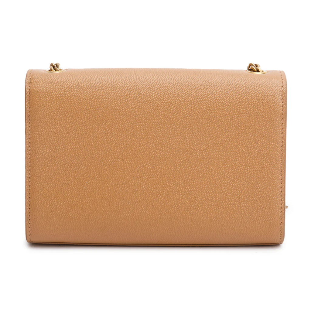 2020 Beige Grain de Poudre Leather Small Monogram Kate Satchel
