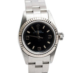 Stainless Steel Oyster Perpetual 26 MM Automatic Watch Black Dial 67194 w/ Box