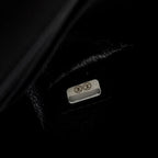Black Calfskin Croc Embossed Grafitti 2.55 Mini Reissue Flap Bag w/ Box &amp; Authenticity Card