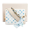 2024 White Lambskin Embossed Monogram By The Pool Coussin PM w/ Box, Scarf &amp; Receipt