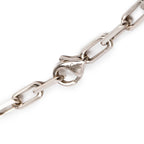 18k White Gold Santos de Chain Necklace, Small Model w/ Box