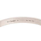 18k White Gold Love Bracelet, Size 18 w/ Box &amp; Certificate
