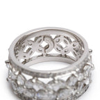 Platinum Diamond Victoria Ring, Size 8 w/ Box