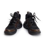 Monogram Trim Black LV Archlight Sneakers, Size 39 w/ Box
